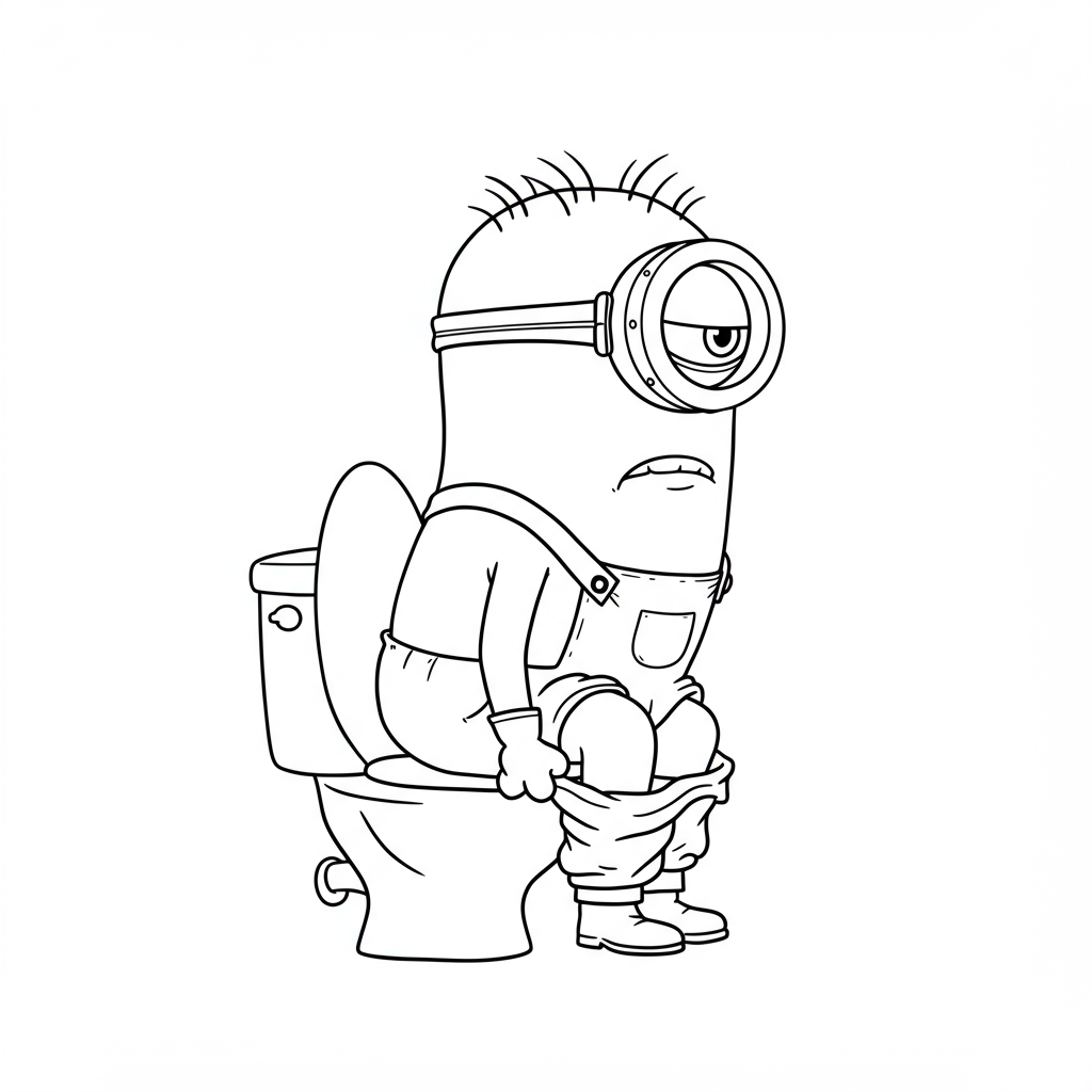 Minion coloring page