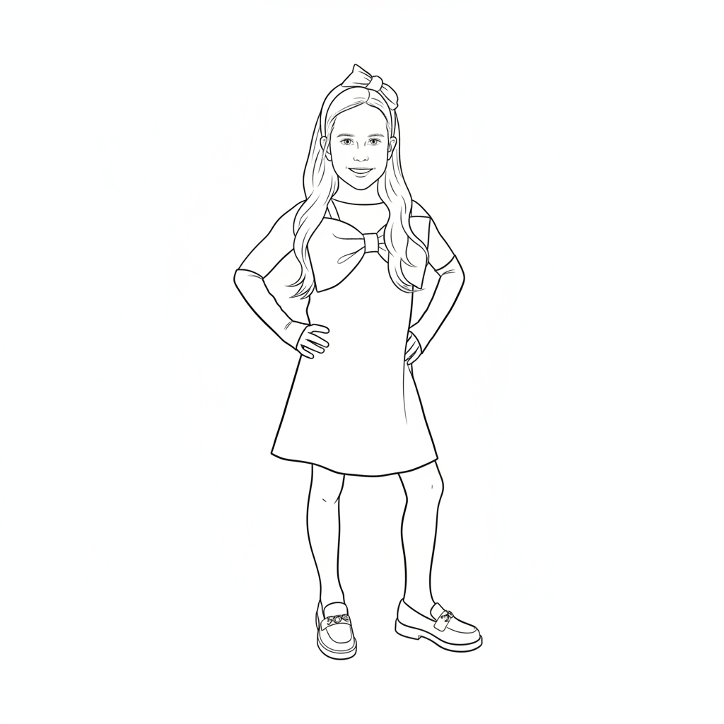 Girl coloring page