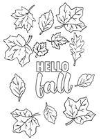 Hello Fall in Letters