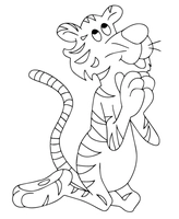 Cartoon Betender Tiger