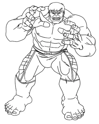 Hulk agarrando las manos