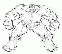 Hulk debout et fort