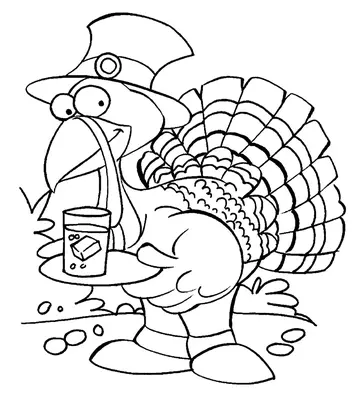 Thanksgiving Turkey Holding Drink
