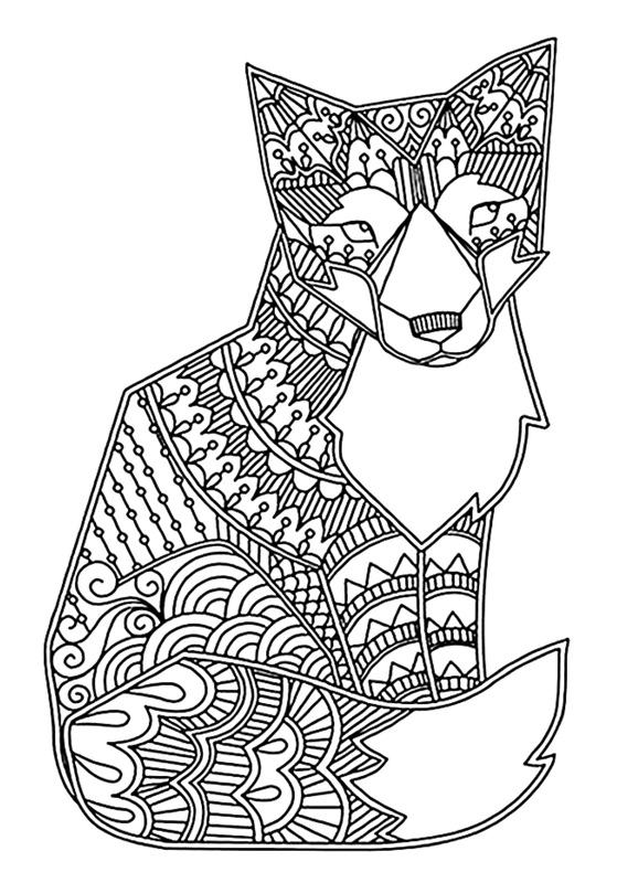 Cat Detailed Coloring Page