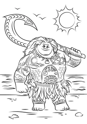Vaiana Maui op het Strand