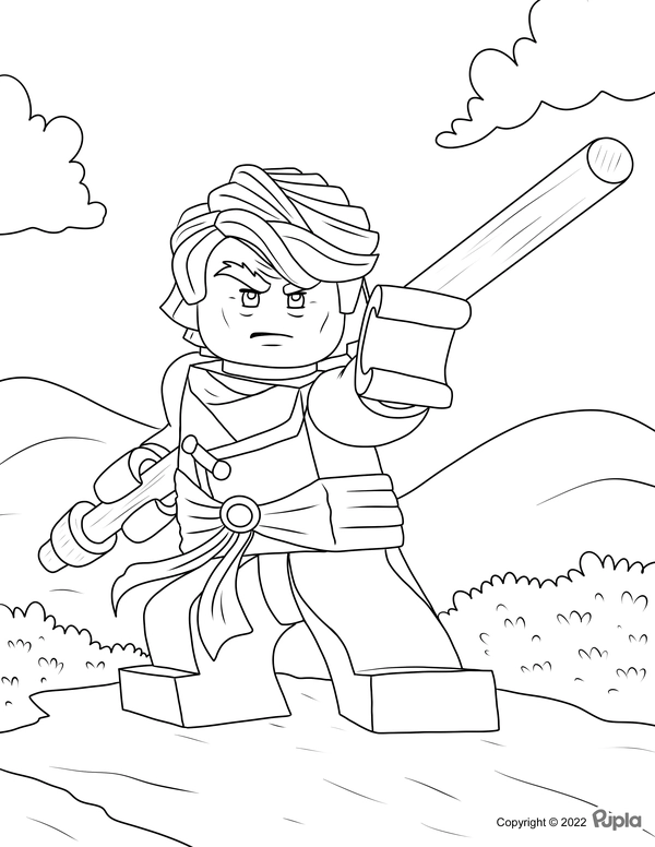 Dibujos para colorear gratis de ninjago para imprimir - Ninjago