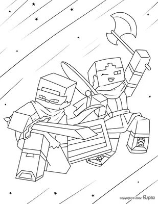Dos figuras de Minecraft Little Stars