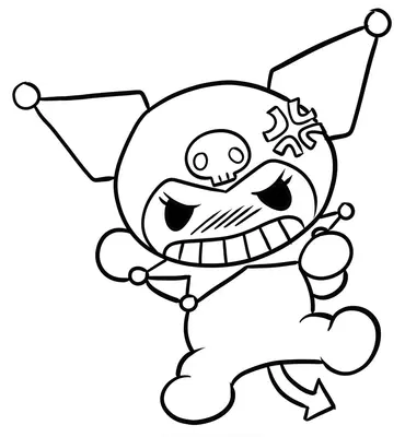 Kuromi Kijkt Boos