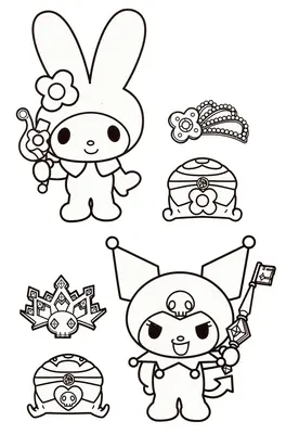 Kuromi & My Melody mit Schlüsseln