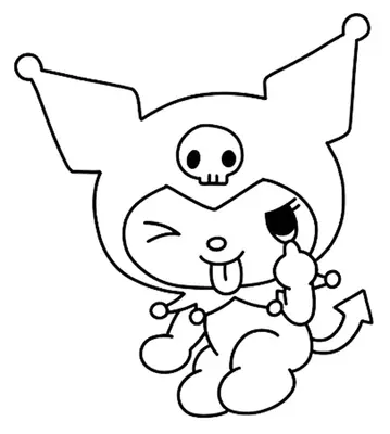 Kuromi Steekt Tong Uit