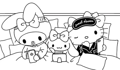 My Melody im Bett