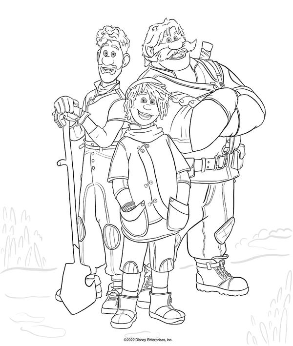 Strange World The Clades Coloring Page