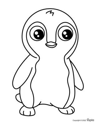 Pinguin Einfach und niedlich