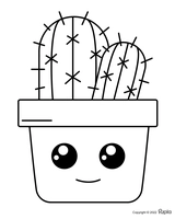 Kawaii Cactus Easy and Cute