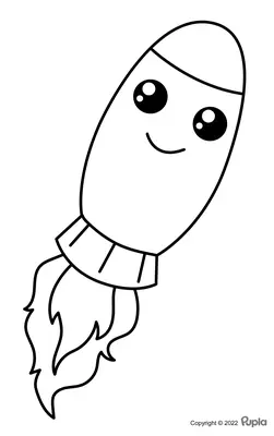 Kawaii Rocket Niedlich und einfach
