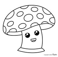Mushroom Easy and Cute
