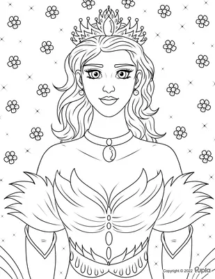 Prinses met Bloemen Achtergrond