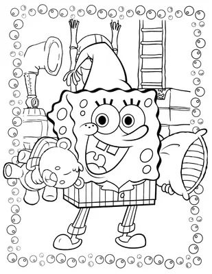 Spongebob bereit fürs Bett