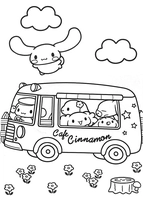Cinnamoroll Café Cinnamon Autobús