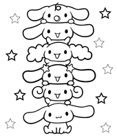 Cinnamoroll op elkaar gestapeld