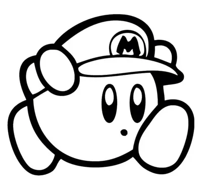 Kirby with Mario Hat