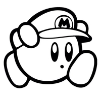Kirby avec le Chapeau de Mario