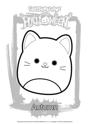Squishmallows Halloween Autumn the Cat