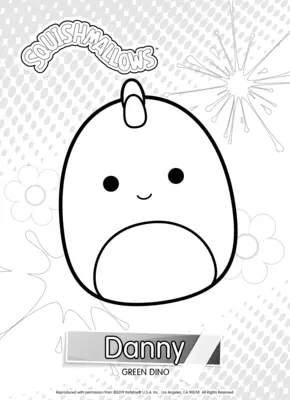 Squishmallows Danny the Green Dino