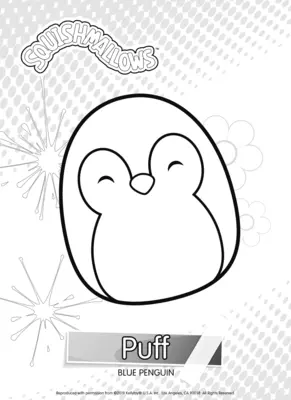 Squishmallows Puff the Blue Penguin
