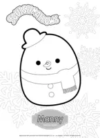 Squishmallows Manny the Snow Man