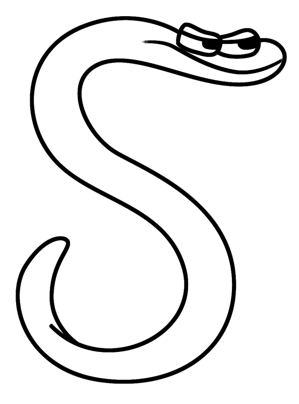 🖍️ Alphabet Lore Letter S - Printable Coloring Page for Free
