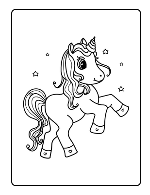 Unicorn blij