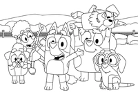 Vamos desenhar e colorir as cachorrinhas - Bluey Circus.webp