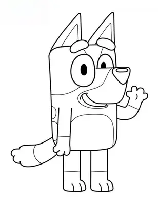 Bluey Waving Hand