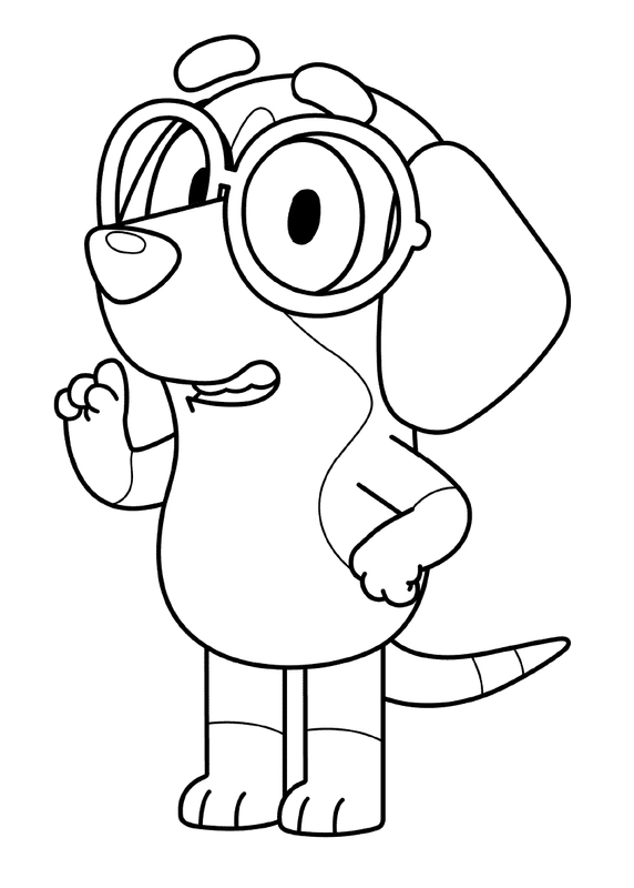 Bluey Honey Coloring Page