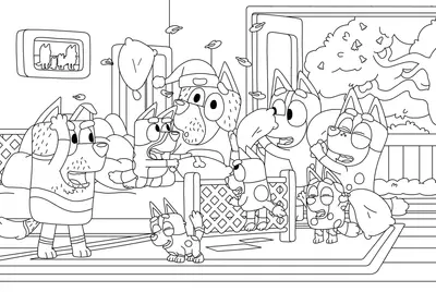 Bluey Big Pillow Fight