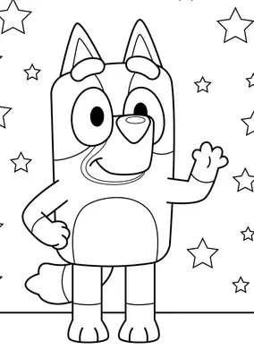 Bluey Stars Background