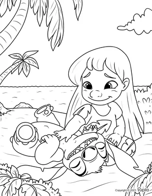Lilo Petting Stitch