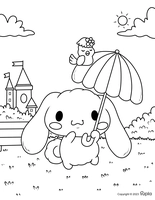 Cinnamoroll Holding an Umbrella