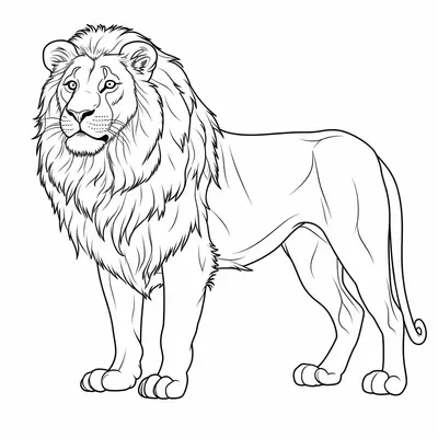 León Orgulloso en Pie