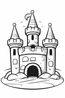 Castillo de Arena en la Playa