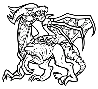 Minecraft Zwarte Draak