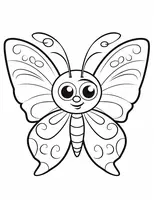 Lovely Butterfly with Big Eyes