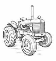 Alter klassischer Traktor