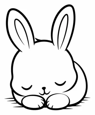 Mignon Lapin Endormi