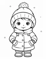 Toddler in the Snow
