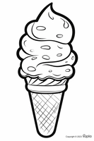 Big Ice Cream on a Cone