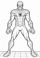 Spiderman Standing on the Sidewalk