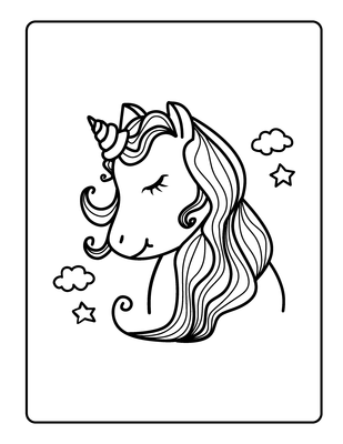Einhorn Kopf Niedlich