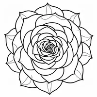 Beautiful Rose Mandala
